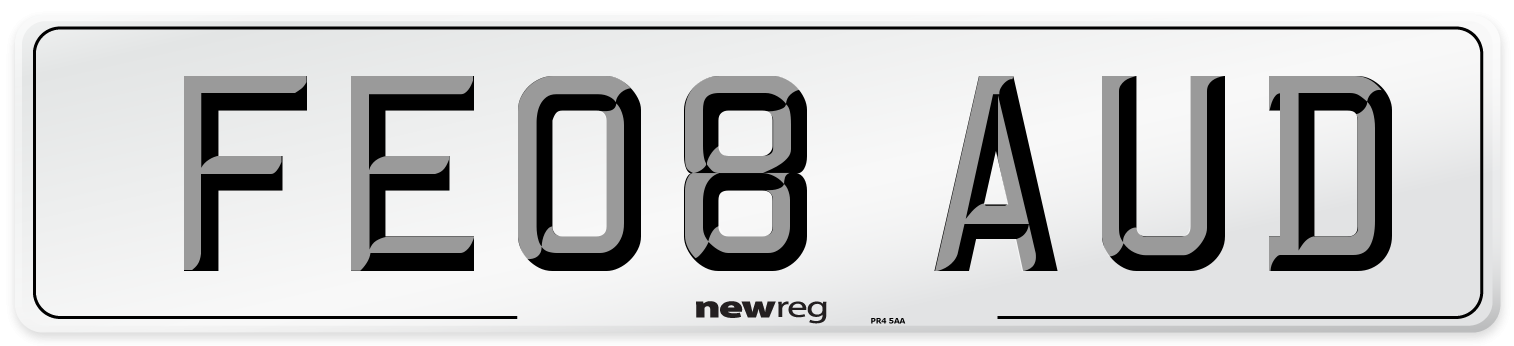 FE08 AUD Number Plate from New Reg